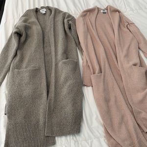 Bundle of long cardigans
